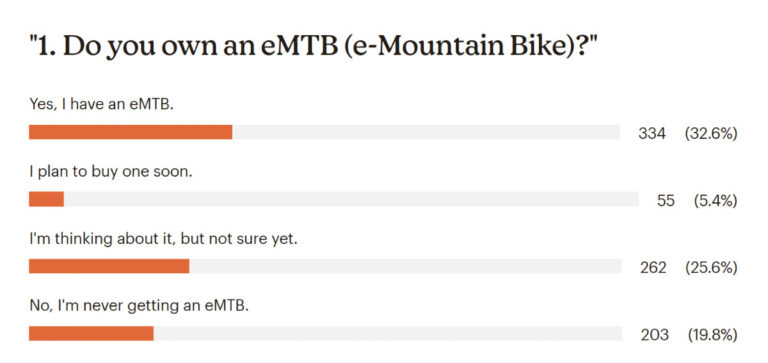 eMountain Bike survey graph