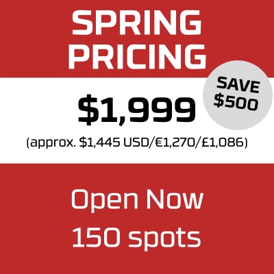 BCBR spring pricing $1999 open now