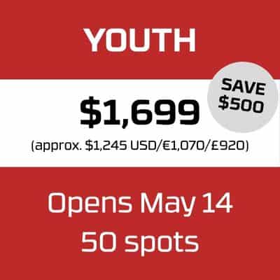 BCBR 2027 Youth discount graphic